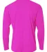 NB3165 A4 Youth Cooling Performance Long Sleeve Cr FUCHSIA back view