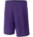 NB5184 A4 6 Inch Youth Lined Micromesh Shorts PURPLE front view