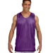 NF1270 A4 Adult Reversible Mesh Tank PURPLE/ WHITE front view