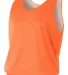 NF1270 A4 Adult Reversible Mesh Tank ORANGE/ WHITE front view