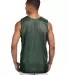NF1270 A4 Adult Reversible Mesh Tank HUNTER/ WHITE back view