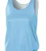 NW1000 A4 Reversible Mesh Tank LT BLUE/ WHITE front view