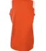 NW2340 A4 Moisture Management V-neck Muscle ORANGE/ WHITE back view