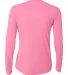 NW3002 A4 Women's Long Sleeve Cooling Performance  PINK back view