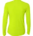 NW3002 A4 Women's Long Sleeve Cooling Performance  LIME back view