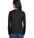 NW3002 A4 Women's Long Sleeve Cooling Performance  BLACK back view