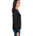 NW3002 A4 Women's Long Sleeve Cooling Performance  BLACK side view