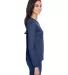 NW3002 A4 Women's Long Sleeve Cooling Performance  NAVY side view