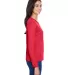 NW3002 A4 Women's Long Sleeve Cooling Performance  SCARLET side view