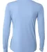NW3002 A4 Women's Long Sleeve Cooling Performance  LIGHT BLUE back view