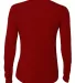 NW3002 A4 Women's Long Sleeve Cooling Performance  CARDINAL back view