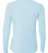 NW3002 A4 Women's Long Sleeve Cooling Performance  PASTEL BLUE back view