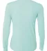 NW3002 A4 Women's Long Sleeve Cooling Performance  PASTEL MINT back view