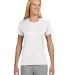 NW3201 A4 Women's Cooling Performance Crew T-Shirt in White front view