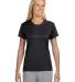 NW3201 A4 Women's Cooling Performance Crew T-Shirt BLACK front view