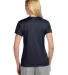 NW3201 A4 Women's Cooling Performance Crew T-Shirt NAVY back view