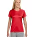 NW3201 A4 Women's Cooling Performance Crew T-Shirt SCARLET front view