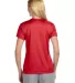 NW3201 A4 Women's Cooling Performance Crew T-Shirt SCARLET back view