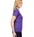 NW3201 A4 Women's Cooling Performance Crew T-Shirt PURPLE side view