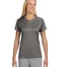 NW3201 A4 Women's Cooling Performance Crew T-Shirt GRAPHITE front view