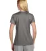 NW3201 A4 Women's Cooling Performance Crew T-Shirt GRAPHITE back view