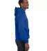Champion S700 Logo 50/50 Pullover Hoodie in Royal blue side view