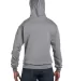 Champion S700 Logo 50/50 Pullover Hoodie in Stone grey back view