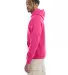Champion S700 Logo 50/50 Pullover Hoodie in Wow pink side view