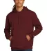 Champion S700 Logo 50/50 Pullover Hoodie in Maroon front view