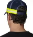 TR102 Adams Trucker Reflector High-Visibility Cons NAVY back view