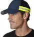 TR102 Adams Trucker Reflector High-Visibility Cons NAVY side view