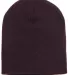 Y1500 Yupoong Heavyweight Knit Cap in Brown front view