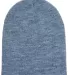 Y1500 Yupoong Heavyweight Knit Cap in Heather front view