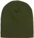 Y1500 Yupoong Heavyweight Knit Cap in Olive front view