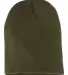 Y1500 Yupoong Heavyweight Knit Cap in Olive back view