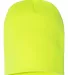 Y1500 Yupoong Heavyweight Knit Cap in Safety yellow back view
