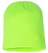 Y1500 Yupoong Heavyweight Knit Cap in Safety green back view