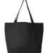 8503 Liberty Bags 12 Ounce Cotton Canvas Tote Bag BLACK back view