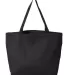 8503 Liberty Bags 12 Ounce Cotton Canvas Tote Bag BLACK front view