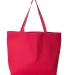 8503 Liberty Bags 12 Ounce Cotton Canvas Tote Bag RED front view