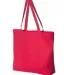 8503 Liberty Bags 12 Ounce Cotton Canvas Tote Bag RED side view