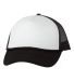 VC700 - Valucap - Foam Trucker Cap White/ Black front view