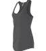 Next Level 6933 The Terry Racerback Tank DARK GRAY side view