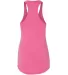 Next Level 6933 The Terry Racerback Tank HOT PINK back view