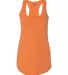 Next Level 6933 The Terry Racerback Tank NEON HTHR ORANG front view