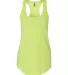 Next Level 6933 The Terry Racerback Tank NEON YELLOW front view
