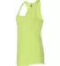 Next Level 6933 The Terry Racerback Tank NEON YELLOW side view
