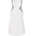 Next Level 6933 The Terry Racerback Tank WHITE back view