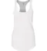 Next Level 6933 The Terry Racerback Tank WHITE front view