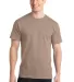 PC150 Port & Company Essential Ring Spun Cotton T- Sand front view